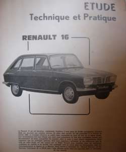 RTA237 Revue RENAULT 16