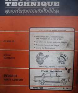 RTA263 Revue PEUGEOT 404/8 Confort