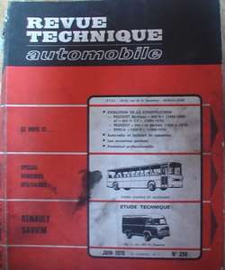 RTA290 Revue technique RENAULT SAVIEM SG2 et SG4 essence