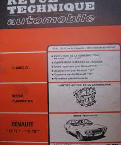 RTA320 Revue RENAULT 17 TL et TS Boite manuelle et automatique