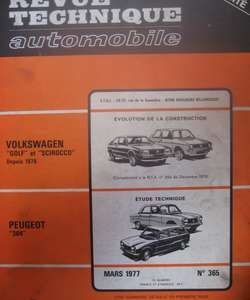 RTA365 PEUGEOT 304 tous types berline/break/coupé/cabriolet/fourgonnette