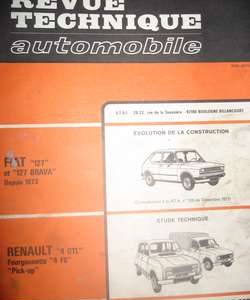 RTA388 Revue RENAULT 4 GTL - Fourgonnette - 4 F6 et Pick-up