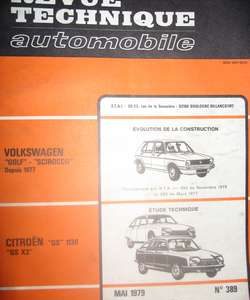 RTA389 Revue CITROEN GS 1130 et 1300 et GS X3