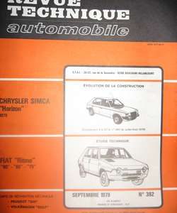 RTA392 Revue FIAT Ritmo 60 - 65 - 75