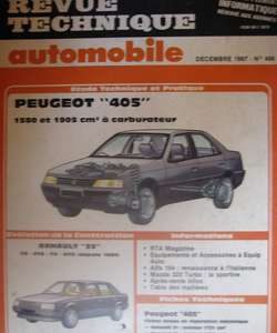 RTA486 PEUGEOT 405 1580 et 1905cm3 A carburateur