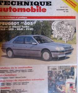 RTA533 PEUGEOT 605 diesel et turbo diesel SLD-SRD-SRDt-SVDt