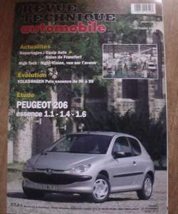 RTA621 PEUGEOT 206 essence 1.1 - 1.4 - 1.6