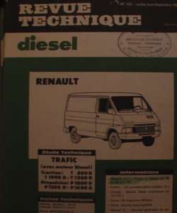 RTD122 RENAULT TRAFIC moteur diesel