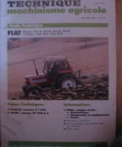 RTMA076 Revue Technique Agricole Tracteur FIAT 70-66/ 80-66 / 70-90  et 80-90