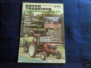 RTMA102 Revue technique Tracteur FIATAGRI 60-93, 60-93DT, 60-94, 60-94 DT, 65-93, 65-93 DT, 65-94, 65-94 DT, 72-93, 72-93 DT, 72-94, 72-94 DT,82-93, 82-93 DT, 82-94, 82-94 DT, 88-93, 88-93 DT, 88-94 et 88-94 DT  Moteurs IVECO 8035.05 (3cyl), 8045.05 (4cy)